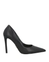 Steve Madden Woman Pumps Black Size 8 Leather