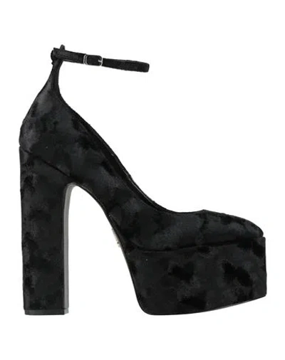 Steve Madden Woman Pumps Black Size 9 Textile Fibers