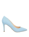 Steve Madden Woman Pumps Sky Blue Size 9 Soft Leather