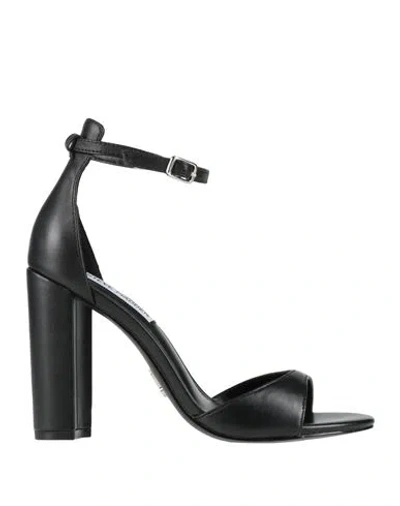Steve Madden Woman Sandals Black Size 7 Leather