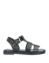 Steve Madden Woman Sandals Black Size 7 Soft Leather In Black
