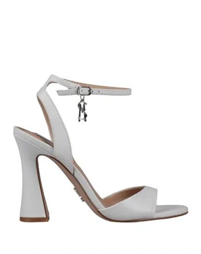 Steve Madden Woman Sandals White Size 8 Leather