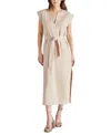 Steve Madden Aeris Cotton Midi Dress In Natural