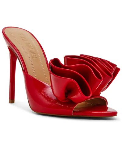 Steve Madden Women's Affinity Ruffle High-heel Dress Mules