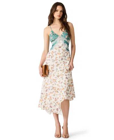 Steve Madden Women's Alesha Sweetheart Neck Sleeveless Midi Dress In Multi