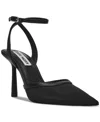 Steve Madden Alliance Pointed Toe Pump In Black Mesh