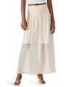 Steve Madden Amaya Maxi Skirt In White