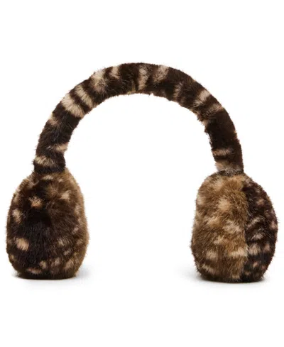Steve Madden Women's Animal Fur Earmuffs In Brown