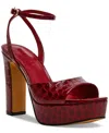 Steve Madden Women's Assured Ankle-strap Platform Dress Sandals In Red