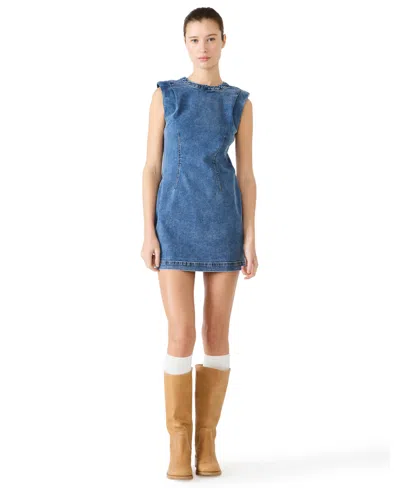 Steve Madden Women's Astoria Crewneck Dress In Blue