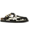 Steve Madden Atticus Genuine Calf Hair Clog In Cowprint Calf Hair