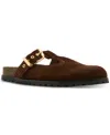 Steve Madden Atticus Clog In Dark Brown Suede