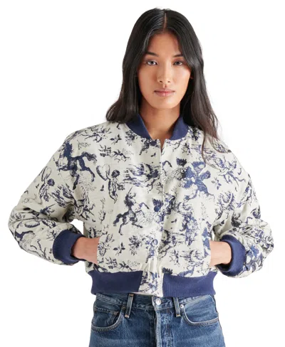 Steve Madden Women's Austen Bomber Jacket In Marine