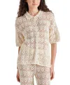 Steve Madden Avana Crochet Cardigan In Natural