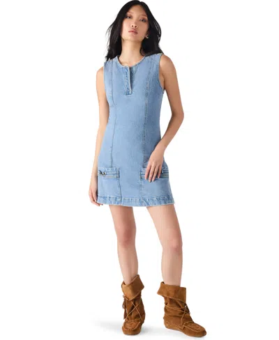 Steve Madden Averi Denim Dress In Blue