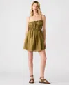 Steve Madden Heather Mini Dress In Green