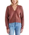 Steve Madden Beckie V-neck Cardigan In Baked Apple