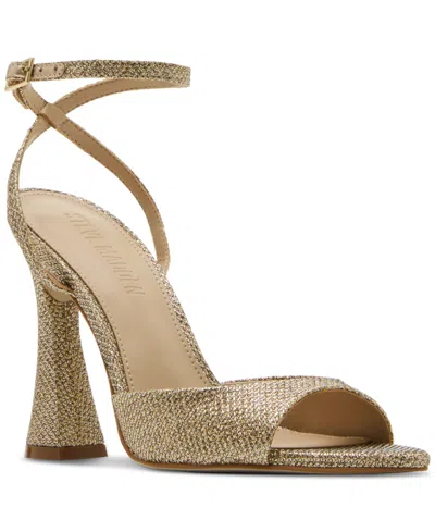 Steve Madden Women's Beki Two-piece Flare-heel Sandals In Brown