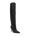 Steve Madden Bellamie Pointed Toe Over The Knee Boot In Black Leather