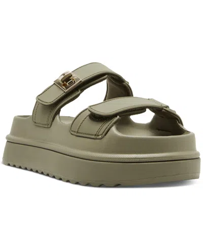 STEVE MADDEN WOMEN'S BIGSCHMONA PLATFORM SLIDE SANDALS