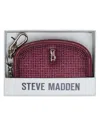 Steve Madden Women's Bjadez Zipper Wallet In Burgundy