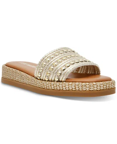 STEVE MADDEN WOMEN'S BOARDWALK ESPADRILLE SLIDE SANDALS