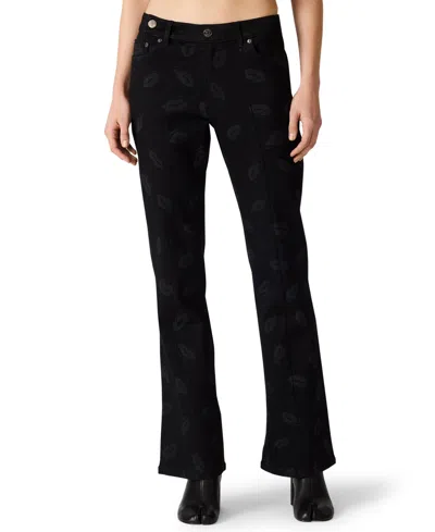 Steve Madden Women's Brandi Straight-leg Jeans In Black
