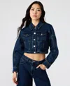 Steve Madden Women's Brixton Button-front Cotton Denim Jacket
