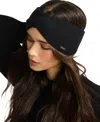 Steve Madden Women's Brushed Rib Knit Headband In Black