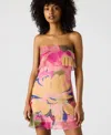Steve Madden Bryar Floral Strapless Mesh Minidress