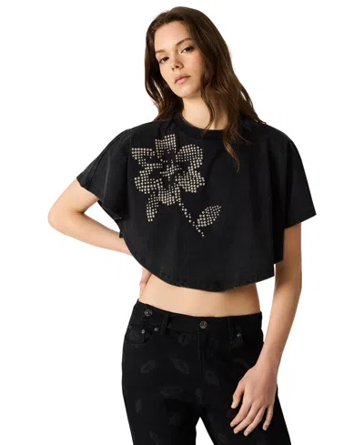 Steve Madden Callum Knit Top In Black