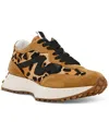Steve Madden Campo-l Leopard Print Genuine Calf Hair Sneaker In Leopard
