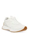 Steve Madden Women's Campo Retro Lace-up Jogger Sneakers In White