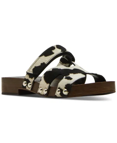 Steve Madden Women's Canal Wooden Platform Slide Sandals