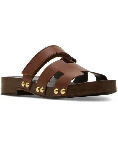 Steve Madden Women's Canal Wooden Platform Slide Sandals