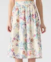 Steve Madden Women's Carlynn Printed Cotton Eyelet Midi Skirt