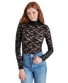 Steve Madden Women's Cassi Lace Bodysuit In Black