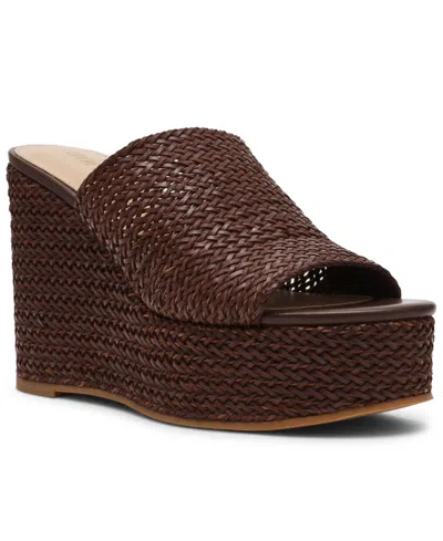 Steve Madden Women's Cassi Platform Wedge Slides In Brown