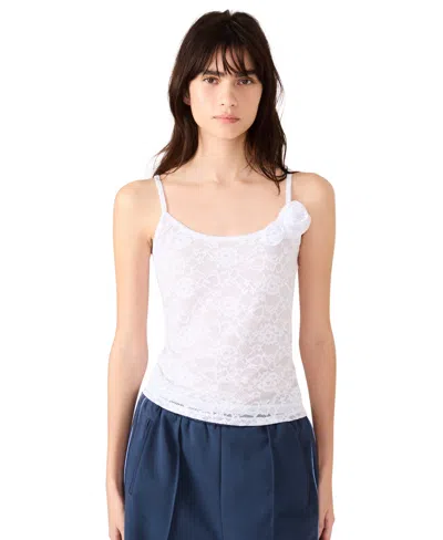 Steve Madden Women's Charlotte Sleeveless Tank Top In White