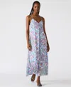 Steve Madden Brianna Print Sleeveless Maxi Dress In Blue