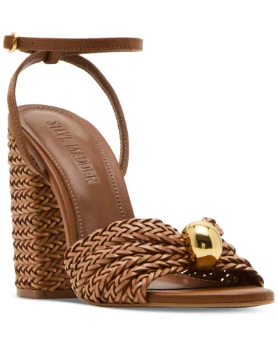Steve Madden Women's Cheyla Knotted Two-piece Dress Sandals In Brown