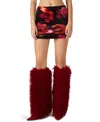 Steve Madden Women's Cindi Printed Velvet Mini Skirt In Multi