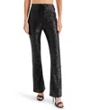 Steve Madden Women's Citrine Sequined Flared Pants In Black