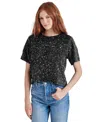 Steve Madden Cressa Sequin T-shirt In Black
