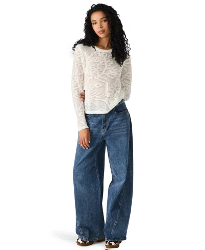 Steve Madden Women's Crewneck Megann Top In Brown