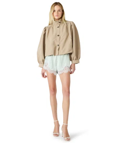 Steve Madden Women's Daisee Lace Detail Shorts In Blue