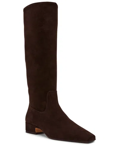 STEVE MADDEN WOMEN'S DANTELLE SQUARE-TOE KNEE HIGH BOOTS
