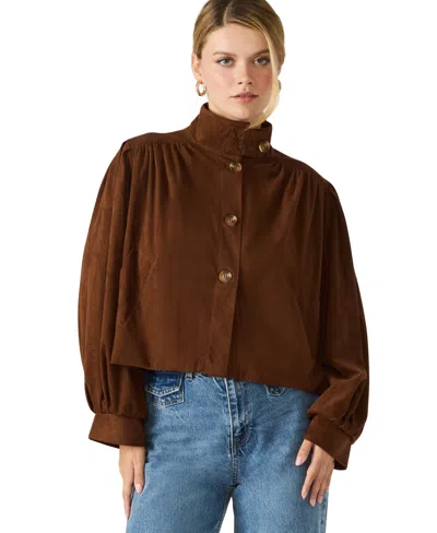 STEVE MADDEN WOMEN'S DEIRDRA HIGH COLLAR JACKET