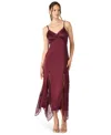 Steve Madden Women's Delia Sleeveless Midi Dress In Burgundy