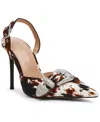 Steve Madden Delilah Genuine Calf Hair Pointed Toe Pump In Multi